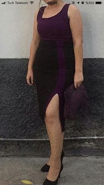 Yırtmaçlı elbise