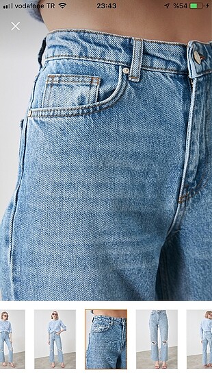32 Beden mavi Renk Ttendyolmilla wide leg jeans