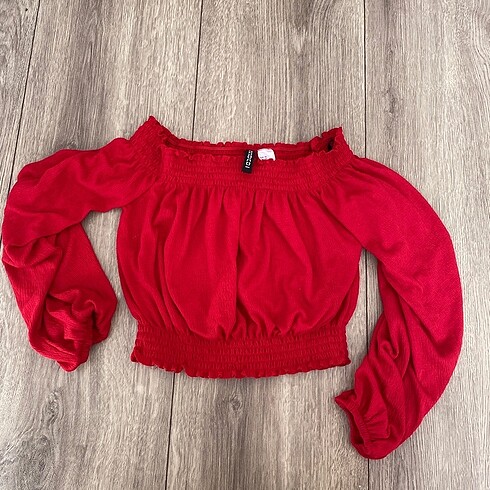 madonna yaka, kayık yaka hm top, kırmızı