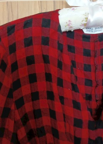 ekose desenli zara elbise - Görsel 5