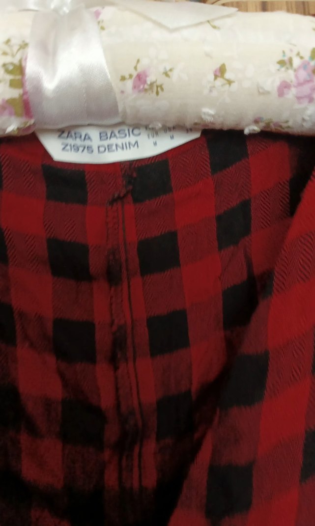 ekose desenli zara  elbise - Görsel 4