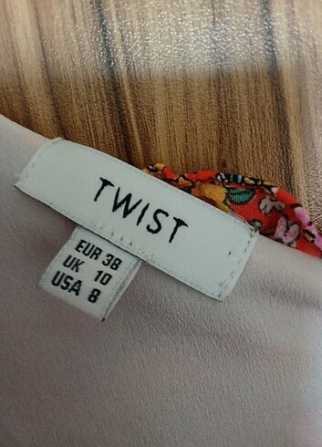 38 Beden çeşitli Renk Twist elbise ??????