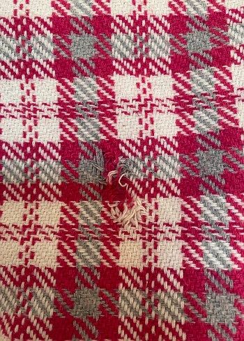 Pembe Ekose Düğmeli Kadın Blazer Ceket - Görsel 6