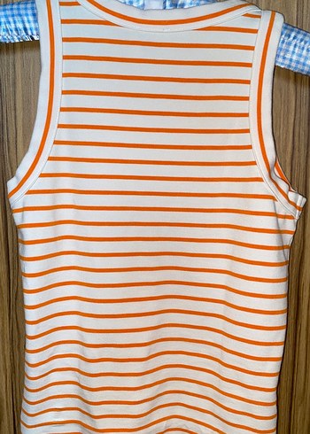 Turuncu Çizgili Kız Atlet - Görsel 4