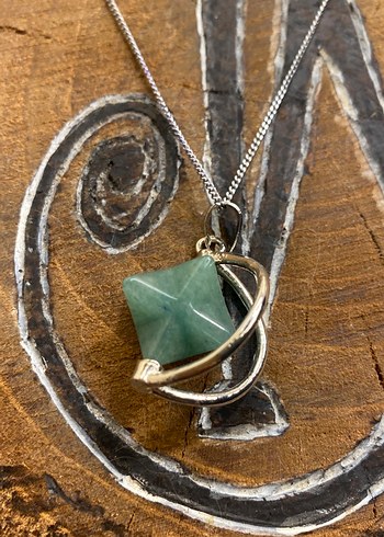 Uzun Zincirli Turkuaz Bohem Avrnterun kolye - Görsel 4