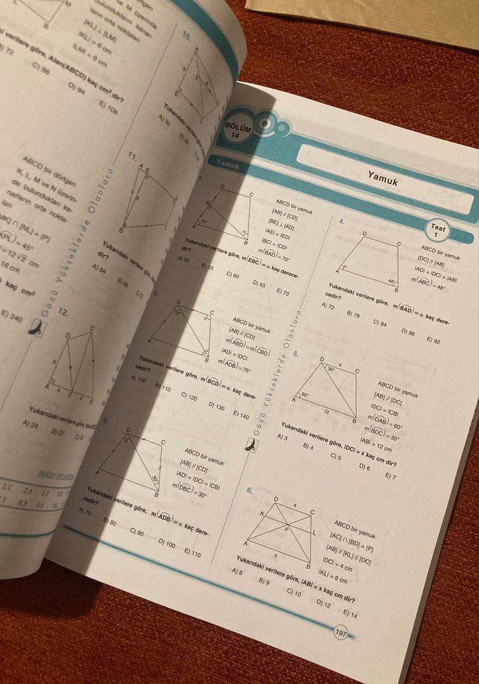 TYT AYT Üniversiteye Hazırlık Geometri Soru Bankası - Görsel 3