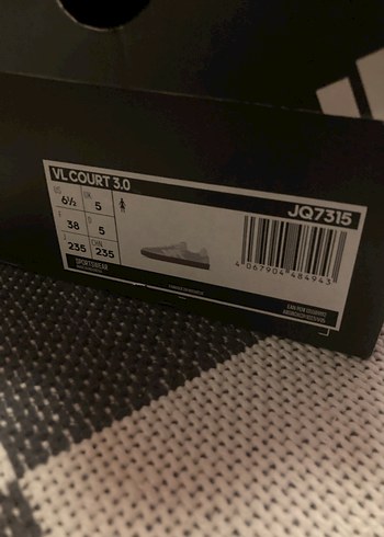 Adidas VL Court 3.0 Gümüş Renk Spor Ayakkabı - Görsel 6