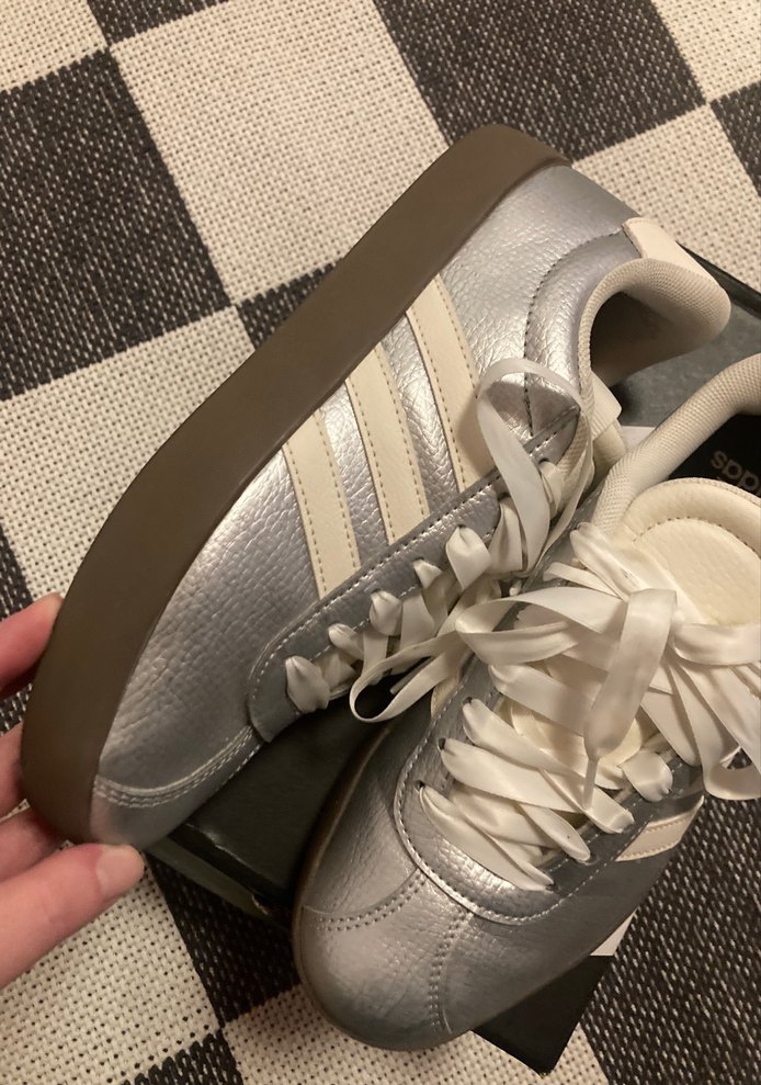 Adidas VL Court 3.0 Gümüş Renk Spor Ayakkabı - Görsel 3