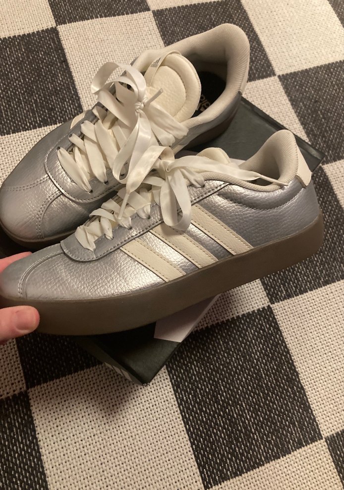 Adidas VL Court 3.0 Gümüş Renk Spor Ayakkabı - Görsel 2