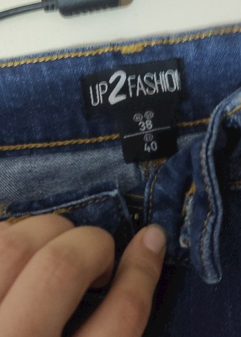 l Beden Kadın Lacivert Midi Denim Etek