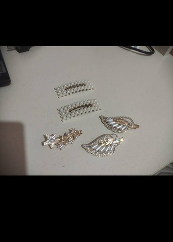 Altın Renkli Parlak Kız Aksesuar Seti - Görsel 6