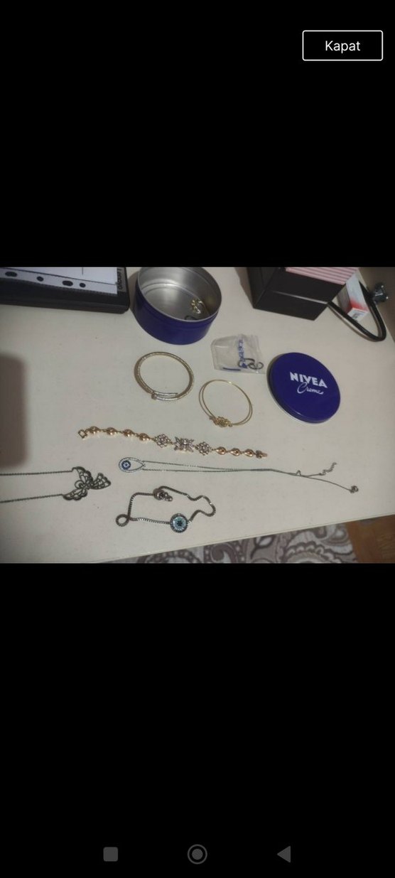 Altın Renkli Parlak Kız Aksesuar Seti - Görsel 5