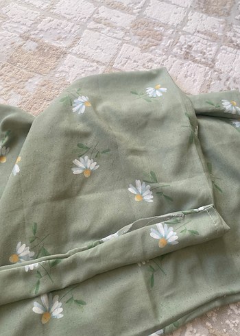 Nakışlı Pastel Yeşil Nevresim - Görsel 7