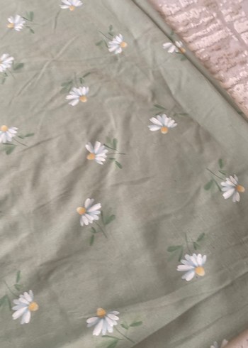 Nakışlı Pastel Yeşil Nevresim - Görsel 5