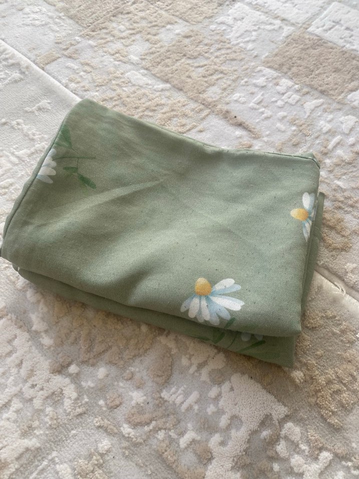 Nakışlı Pastel Yeşil Nevresim - Görsel 2