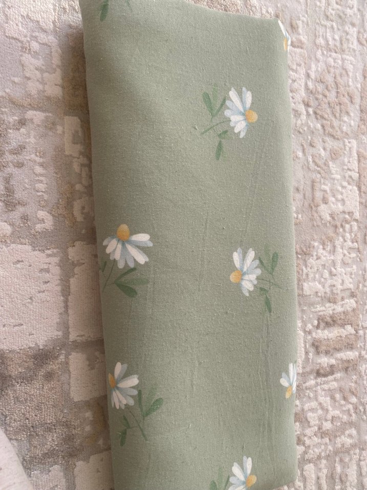 Nakışlı Pastel Yeşil Nevresim - Görsel 3