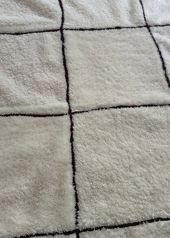 Beyaz Kareli Modern bebek battanıyesı - Görsel 2