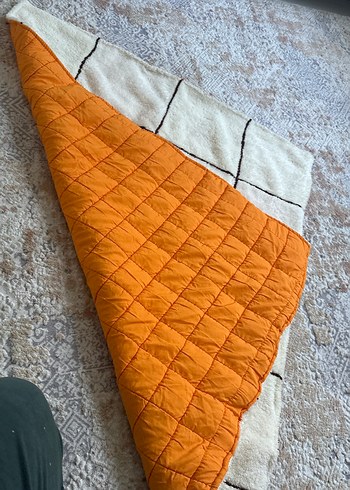 Beyaz Kareli Modern bebek battanıyesı - Görsel 3