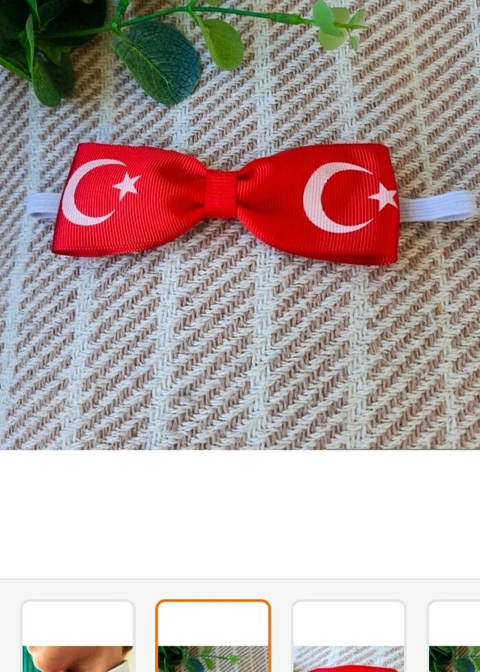 Bayraklı papyon  - Görsel 2