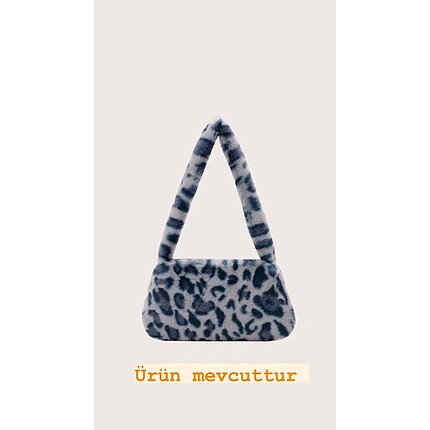 Shein mavi gri leopar çanta