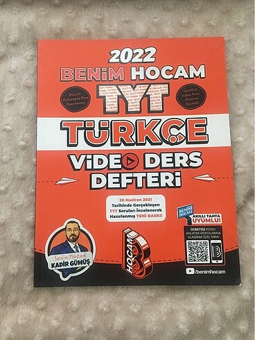 Tyt Türkçe benim hocam video ders defteri
