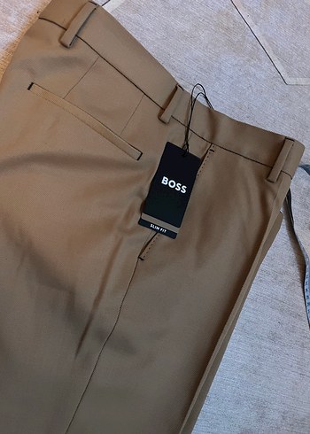 Hugo Boss Boss Bej Slim Fit Erkek Pantolon