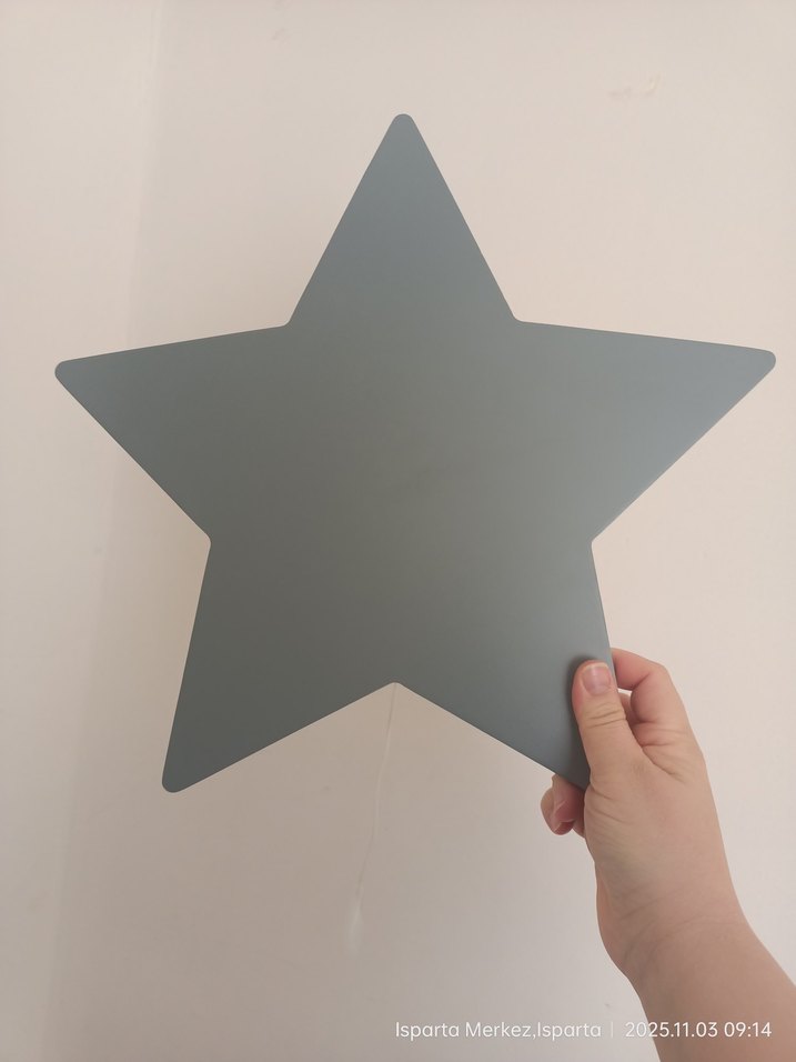Gri Yıldız Ahşap aydinlatma - Görsel 5