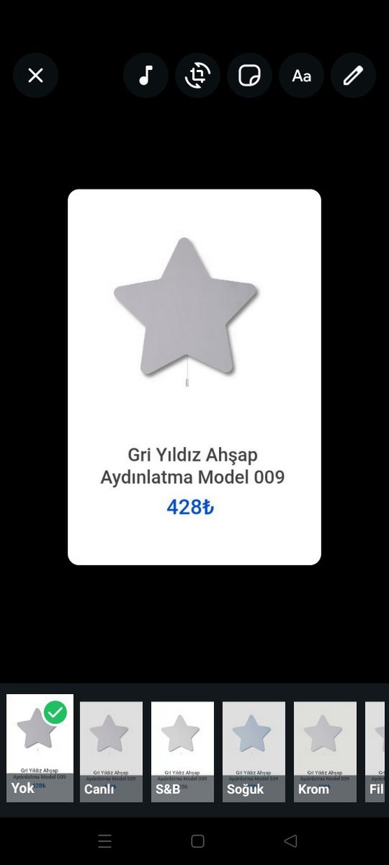 Gri Yıldız Ahşap aydinlatma - Görsel 3