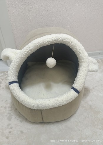 Kedi İçin Yumuşak Krem Kedi Evi - Görsel 5