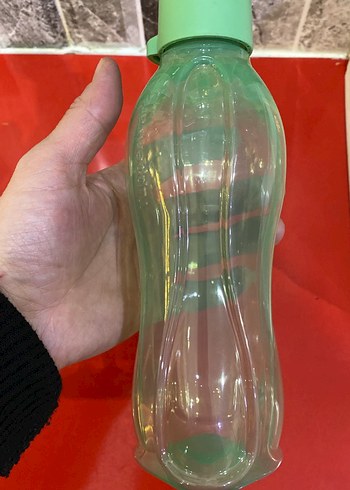 Renkli Yeşil Plastik Su Şişesi - Görsel 6