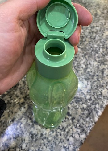 Renkli Yeşil Plastik Su Şişesi - Görsel 4