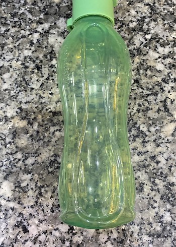 Renkli Yeşil Plastik Su Şişesi - Görsel 3