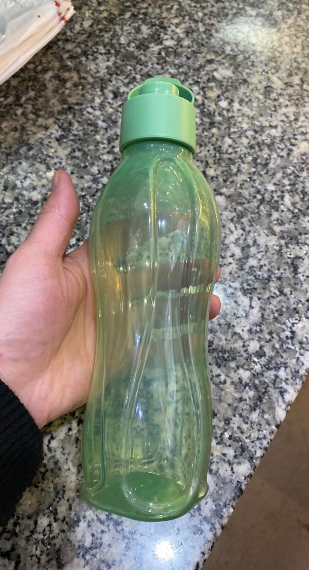 Renkli Yeşil Plastik Su Şişesi - Görsel 5