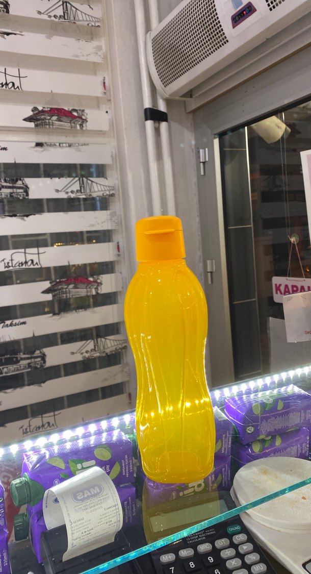 Sarı Plastik Su Şişesi - Görsel 2