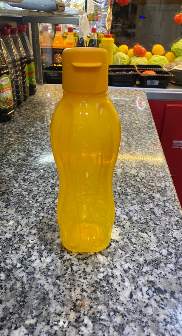 Sarı Plastik Su Şişesi - Görsel 3