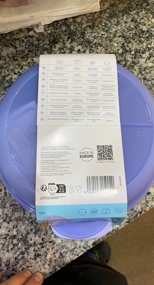 Tupperware Essentials Mor Saklama Kabı - Görsel 3