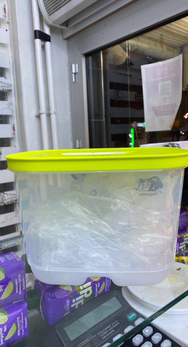 Yeşil Kapaklı Plastik Saklama Kabı - Görsel 2