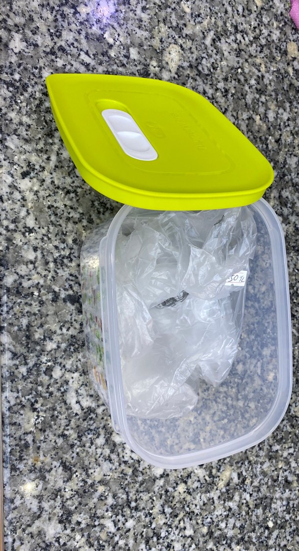 Yeşil Kapaklı Plastik Saklama Kabı - Görsel 5