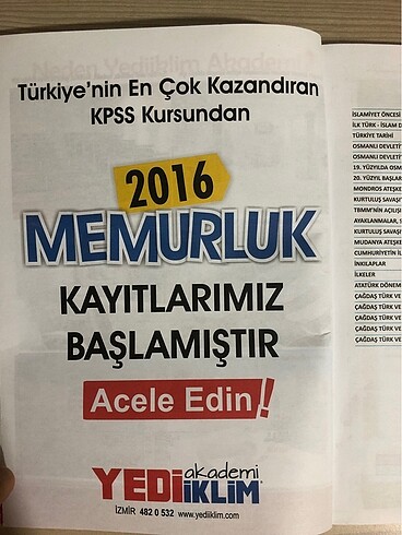  Beden KPSS Tarih kitabı