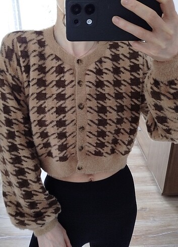 Dilvin Crop Hırka-Top Takım