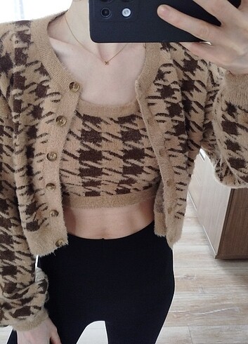 Crop Hırka-Top Takım