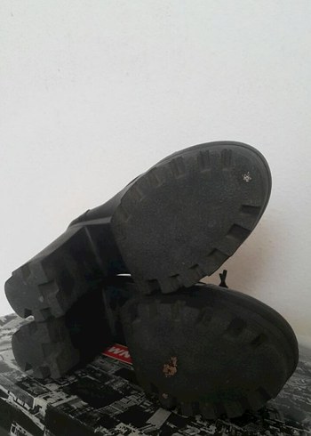 Siyah Platform Topuklu Gotik Kadın Ayakkabı - Görsel 2