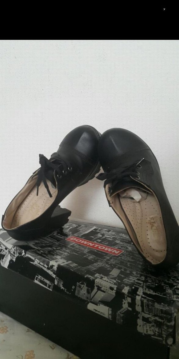 Siyah Platform Topuklu Gotik Kadın Ayakkabı - Görsel 3