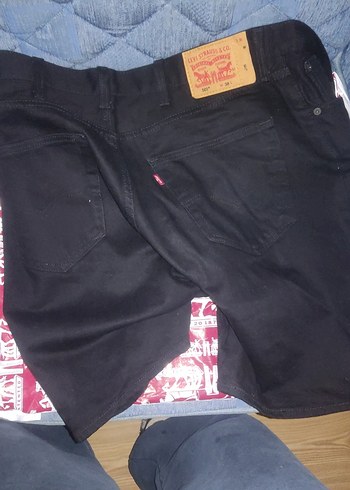 Levis Siyah Denim Sort