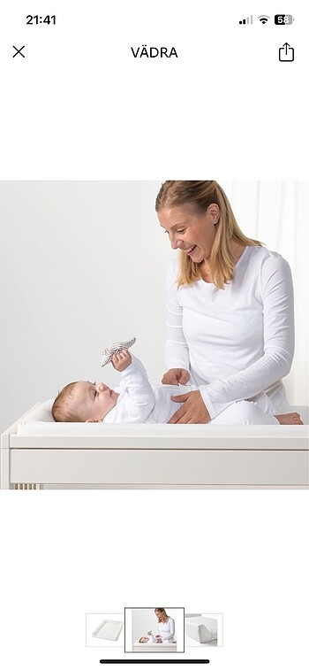  Beden IKEA ALT DEĞİLTİRME MASASI VE PEDİ