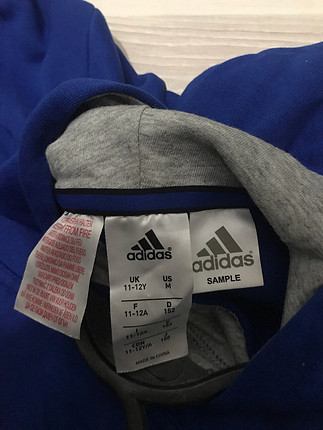 Adidas Adidas Mavi kapişonlu sweatshirt