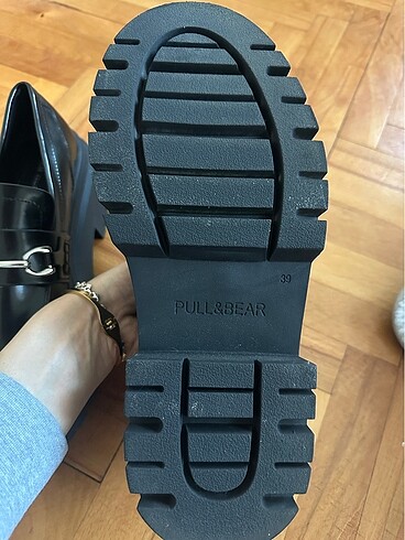 39 Beden siyah Renk Pull and bear loafer