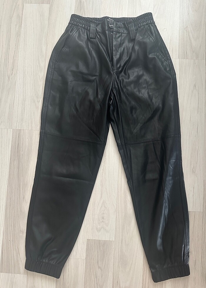 Bershka deri pantolon - Görsel 2