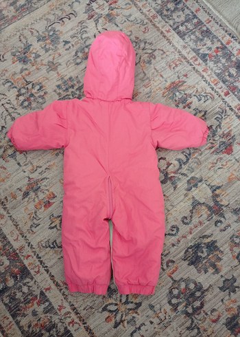 Kapüşonlu Fermuarlı Pembe Bebek Tulumu - Görsel 3