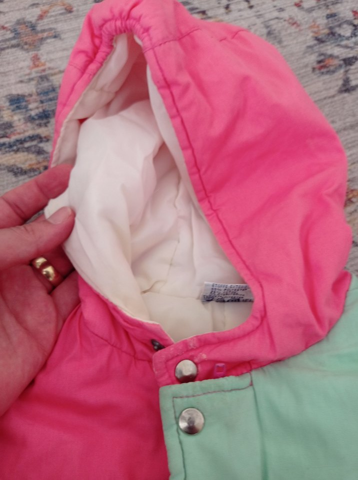 Kapüşonlu Fermuarlı Pembe Bebek Tulumu - Görsel 5